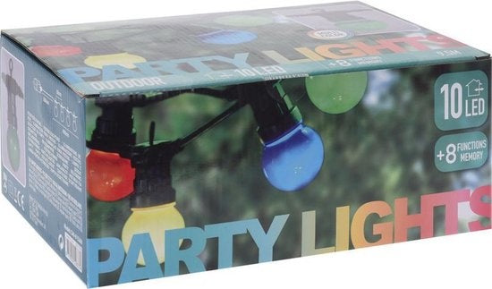 Feestverlichting 10 gekleurde LED-lampen - 8 lichtfuncties