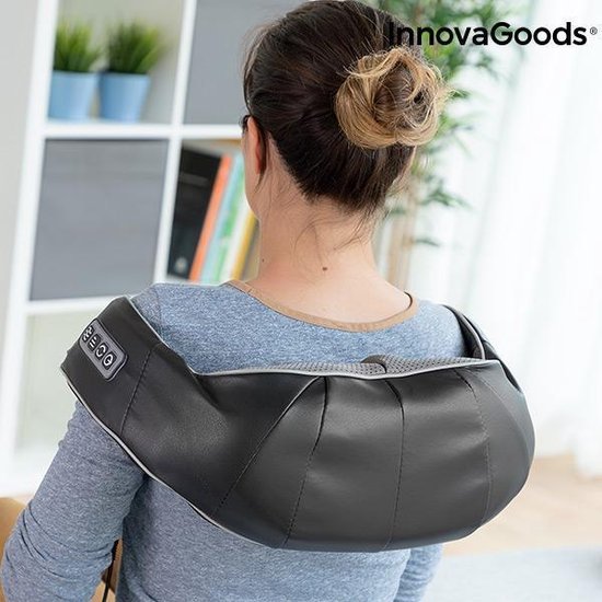 InnovaGoods Massaki - Shiatsu - Massageapparaat - 24W - Zwart