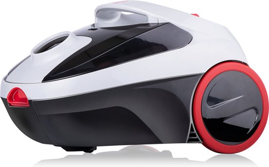 Dirt Devil Stofzuiger met Zak DD2001 - HEPA 10 Filter - 2 Opzetstukken - 800W - Grijs/ Rood