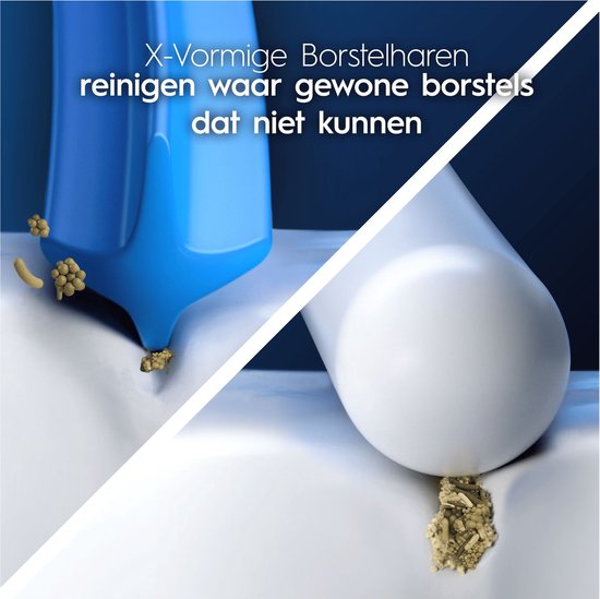 Oral-B Cross Action Pro - Opzetborstels - Met CleanMaximiser Technologie - Zwart - 4 Stuks
