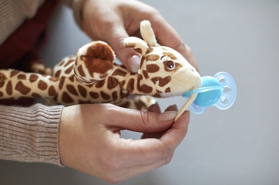 Philips Avent Knuffel Fopspeen - 0 tot 6 Maanden - 1 Speentje - Girafje - SCF348/11