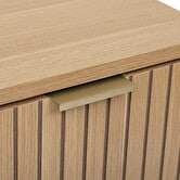 5five Low Cabinet Tasso - Bamboo, MDF, 33 x 28 x 80 cm