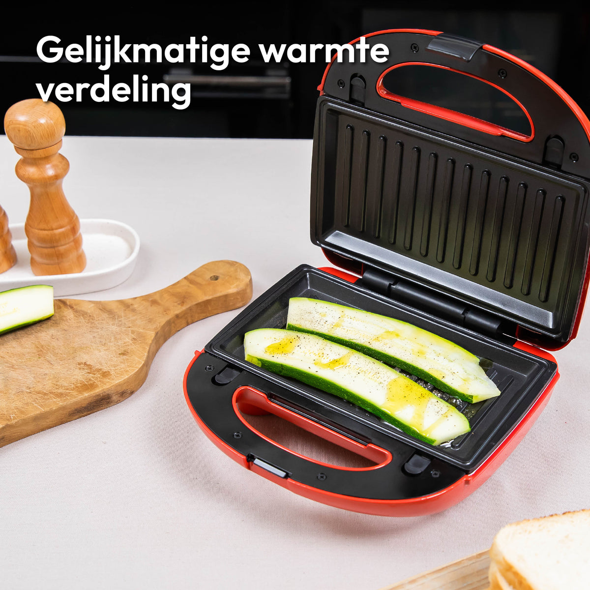 Gadgy 3 in 1 Tosti Apparaat - Met 3 Verwisselbare Platen - 750 Watt