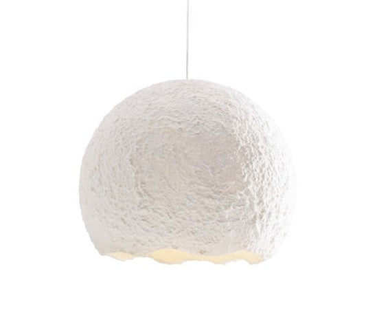Nest Hanglamp - Aluminium & Papier-pulp - 220V - 13W - Verstelbare Hoogte - Wit