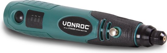 VONROC Roterende Multitool – 4V – Incl. 31-delige accessoire set & opbergtas