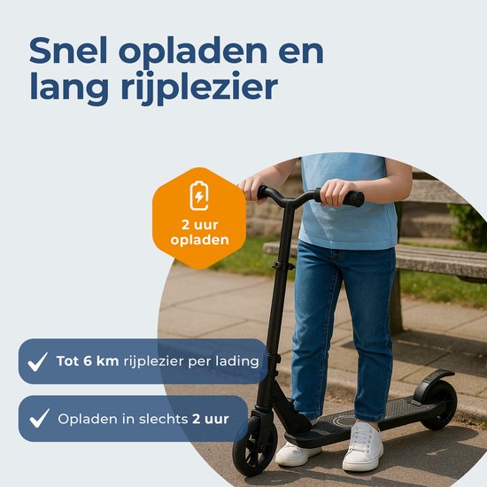 Denver elektrische step voor kinderen - 10km/u - Kinderstep - LED Verlichting - 6km Bereik - SCK5500B
