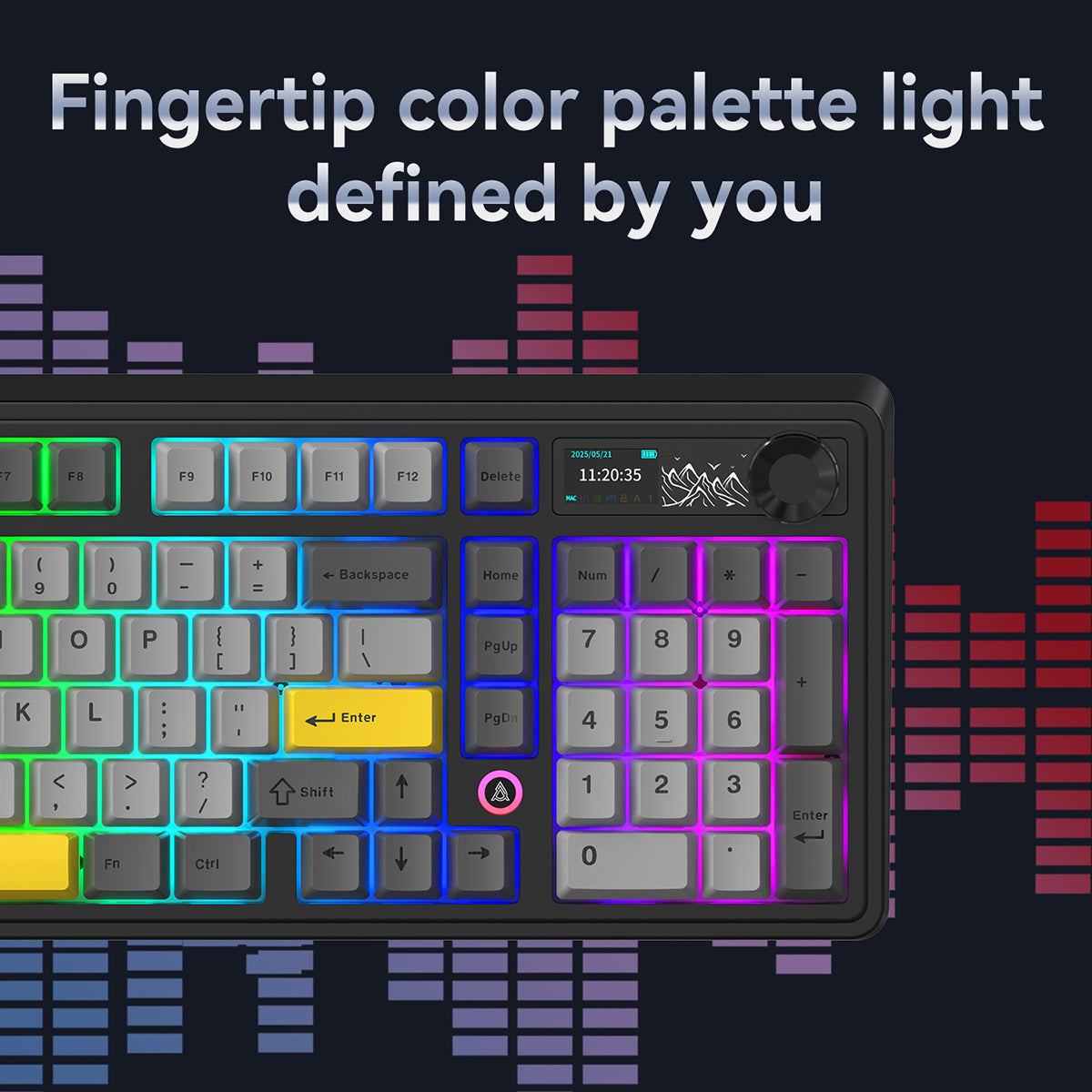 AJAZZ AK980 V2 mechanisch toetsenbord - Starry Night Gray