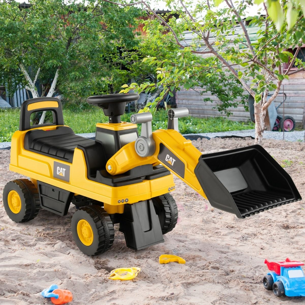 Coast Speelgraafmachine voor Kinderen - Geel/Zwart - 88 cm x 30 cm x 49 cm