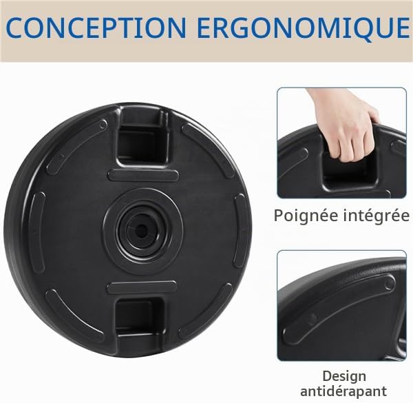 Yaheetech vulbare parasolvoet Ø 46 cm - zwart