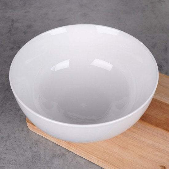 Schaal Porselein Wit 20 cm, 1,6 l - Fruitschaal - Serveerschaal - Schaaltje
