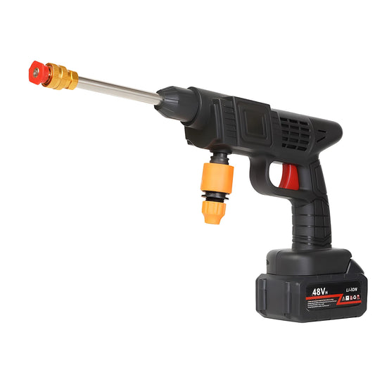 Draadloze Hogedrukreiniger - 1500 W - Accu met Lithiumbatterij - 5 Meter Waterslang - Voor Auto, Terras en Tuin