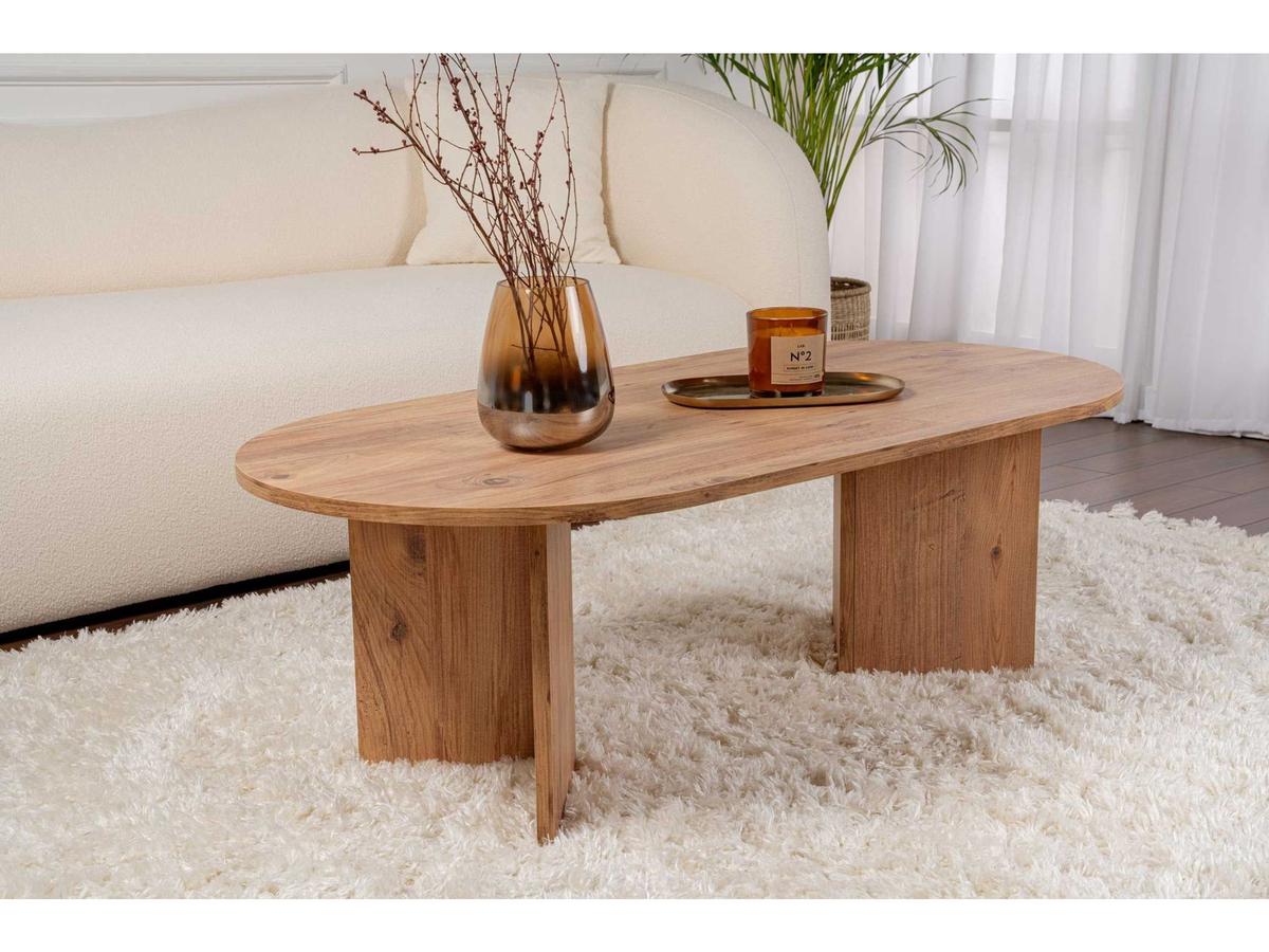 Kalune Design Ovale Salontafel - Sable - 119 x 60 x 40 cm - Atlantic Pine