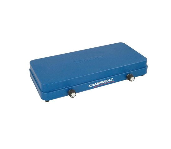 Campingaz Base Camp Camping kooktoestel - 2 pits camping gas kooktoestel - 2x 1600 Watt - blauw