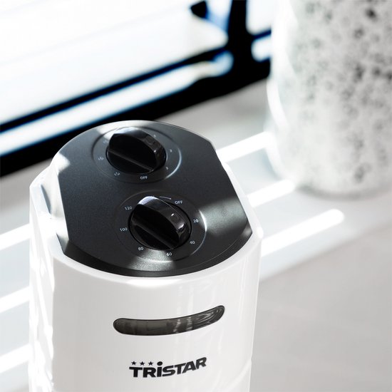 Torenventilator 79 cm – 3 Snelheden – Timerfunctie – Oscillerend – Stil & Compact – Tristar VE‑5806 – Wit