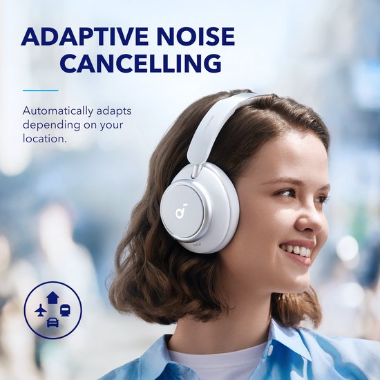 Anker soundcore Q45 - Draadloze Noise Cancelling Koptelefoon - Wit