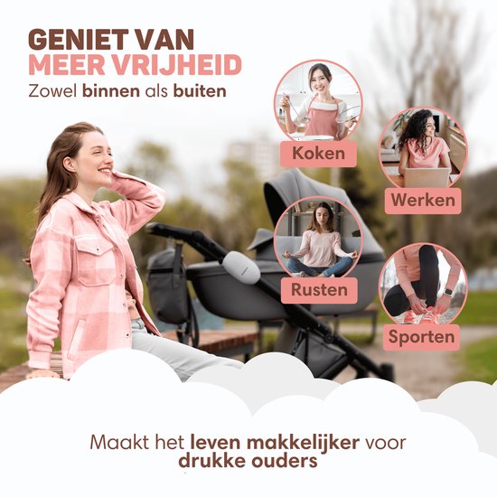 Vulpes Goods® BabyCare - Baby Rocker voor Kinderwagen - Baby Swing - Babywipstoel - Automatisch Schommelen - Incl. Reistas - PRO Versie