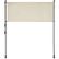 Tectake Zonnescherm Taija 128 x 7 x 216–310 cm – Handslinger – UV50+ – Beige