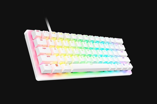 Razer Huntsman V3 Pro Tenkeyless - Gaming Toetsenbord TKL - Optische Switches - RGB - Qwerty - Wit