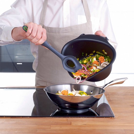 Tupperware Chop Collector - Prullenbak voor de Keuken - kleine Afvalemmer - Compost - Klein Tafeltje Afvalbak - zwart