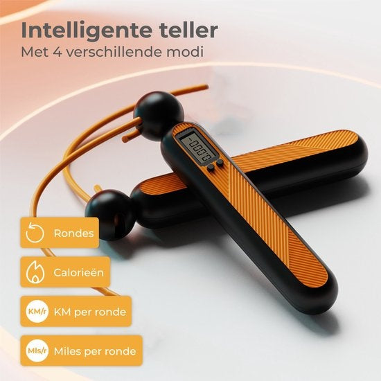 Nuvance - Professioneel Sport Springtouw met Digitale Teller - Lengte max 3M - Verstelbaar