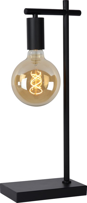 Lucide LEANNE - Tafellamp - 1xE27 - Zwart
