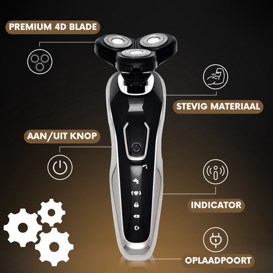 5-in-1 Elektrisch Scheerapparaat Mannen met Trimmer S1110 - Nat & Droog – Baardtrimmer - Tondeuse - Neustrimmer - 5 Opzetstukken - Electric Shaver - Waterproof