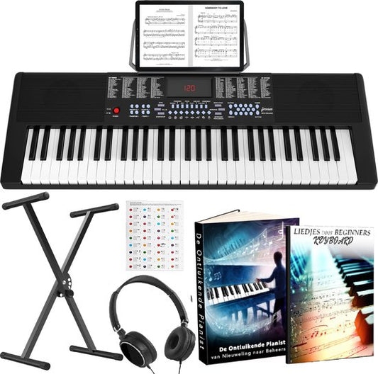 Finesse Keyboard Piano  - Zonder standaard  - 61 Keys - Digitale Piano - Elektrische Piano - Kind