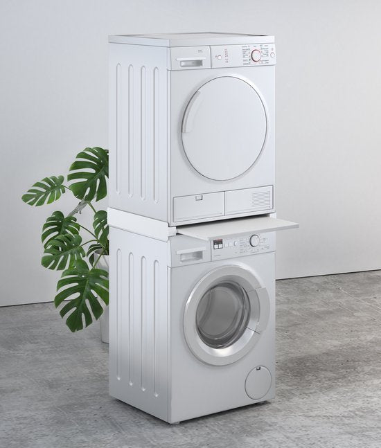 VDD Tussenstuk wasmachine droger stapelkit - wasmachine droger op elkaar - uitschuifbare werkblad
