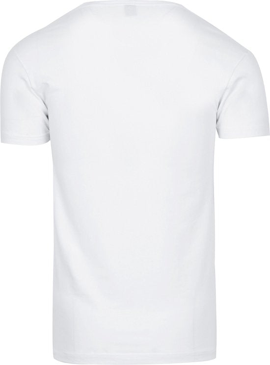 Alan Red Oklahoma T-shirt Stretch - V-hals - Wit - Maat XXL - 93% katoen