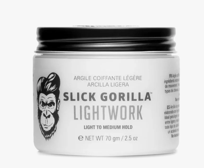 Slick Gorilla Lightwork Matte Clay - 70 g - Light tot Medium Hold - Matte Finish - Waterbasis - Parabenenvrij