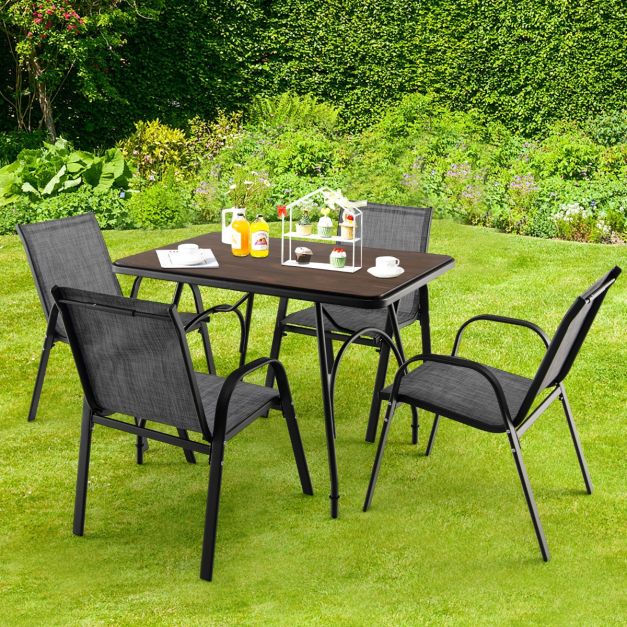 Coast Tuinstoelen set van 2 - Max. 120 kg - Grijs