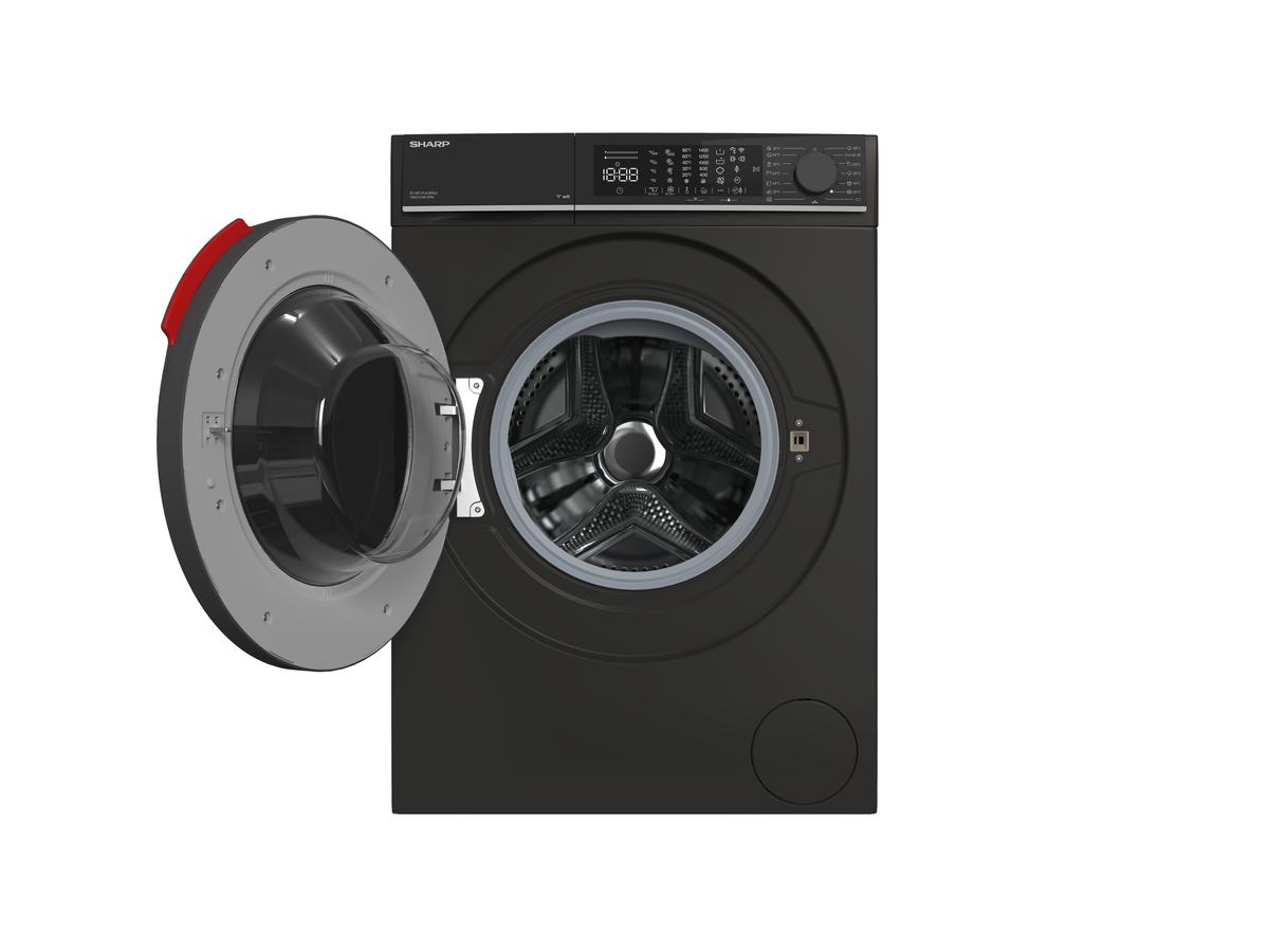 Sharp Wasmachine ESNFL014CBNA2CB - 10 kg - A-label - Mat Zwart