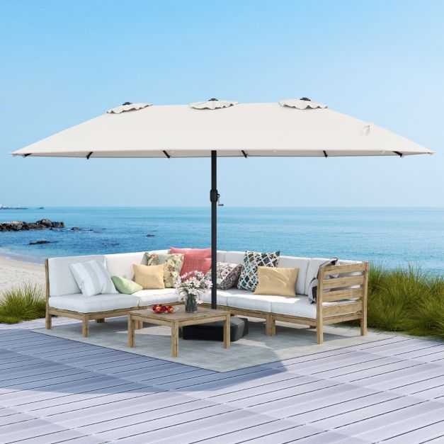 Coast Strandparasol 220 cm - UPF50+ - Kantelbaar - Met Bekerhouder/Draagtas
