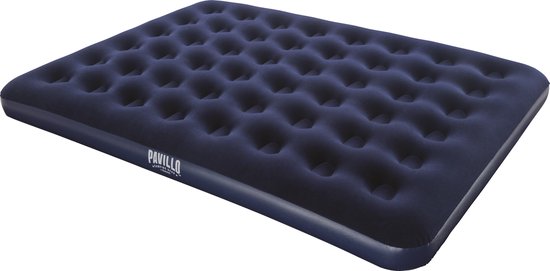 Bestway Pavillo Luchtbed met Flocked Oppervlak - queen size - 203x152x22 cm - 67003 - Blauw