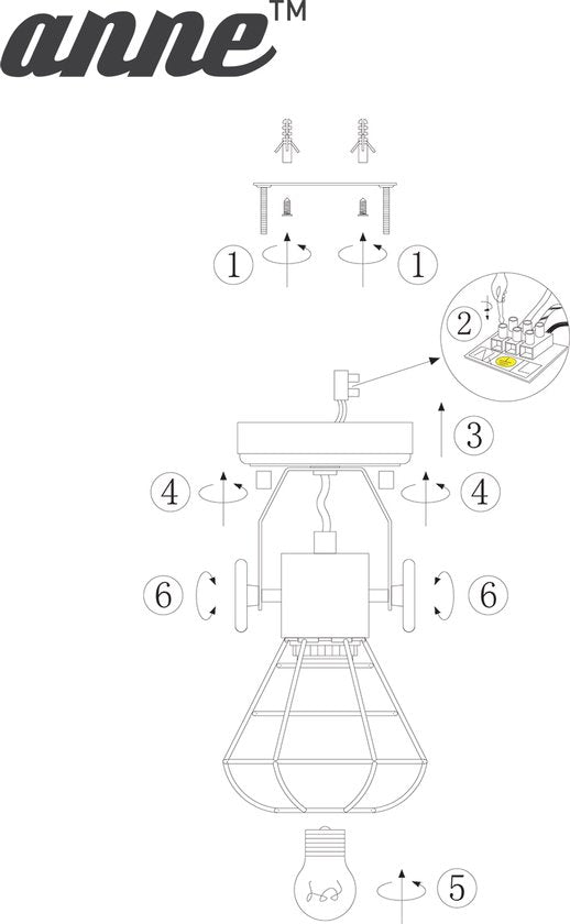 Spot Anne Lighting Guersey - Grijs
