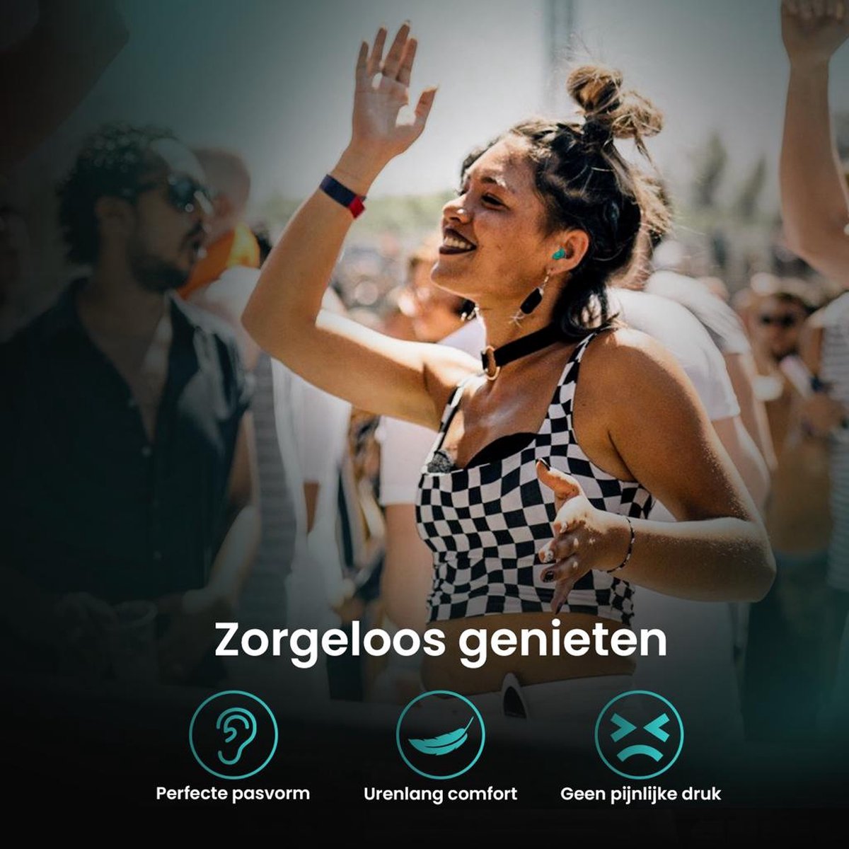 MR. PANACHE Festival Oordopjes - Party Plugs - Optimale Bescherming - Geluidsdempende Oordopjes - Oordoppen Festival - Concert Earplugs - Partyplug - Verbetert Muziekkwaliteit - Gehoorbescherming - Inclusief Handige Opbergcase