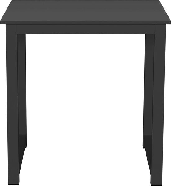Keukentafel - bureau tafel - 75 cm x 75 cm - zwart