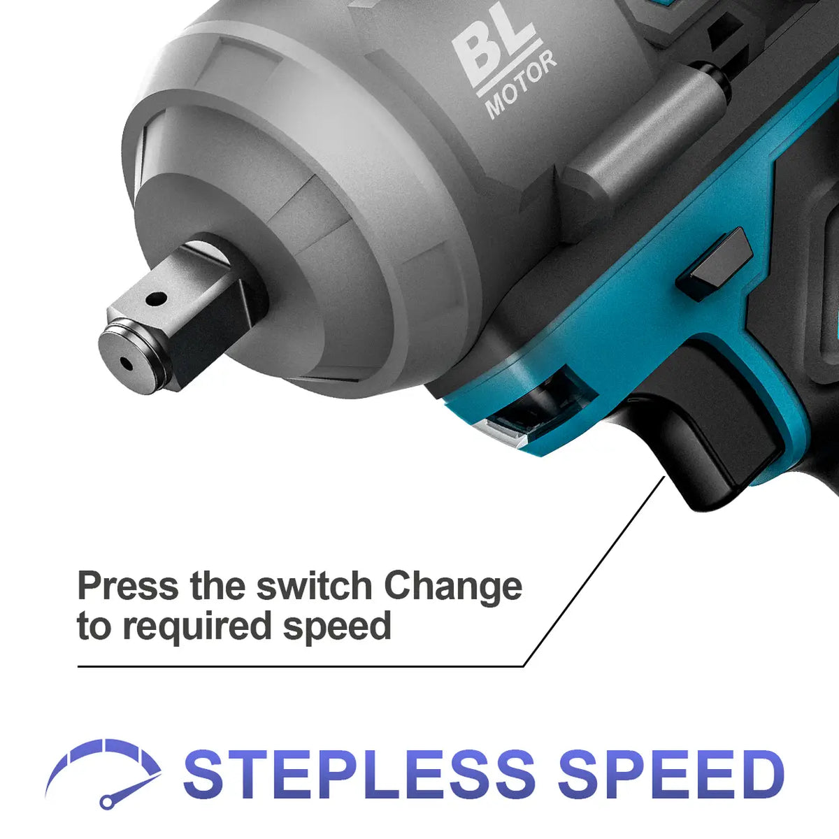 Gisam 2000Nm Slagmoersleutel Brushless Elektrisch - Krachtige Impact Wrench - 2000 Nm