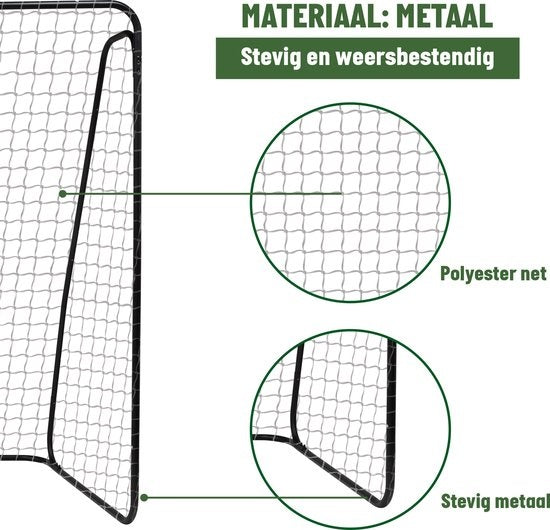 Umbro Voetbaldoel - Voetbal Goal 300 x 120 x 205 cm - Voetbalgoal Groot - Buitenspeelgoed voor Kinderen en Volwassenen - Snelle Montage - Voetbal Training Doel - Metaal - Zwart/ Geel