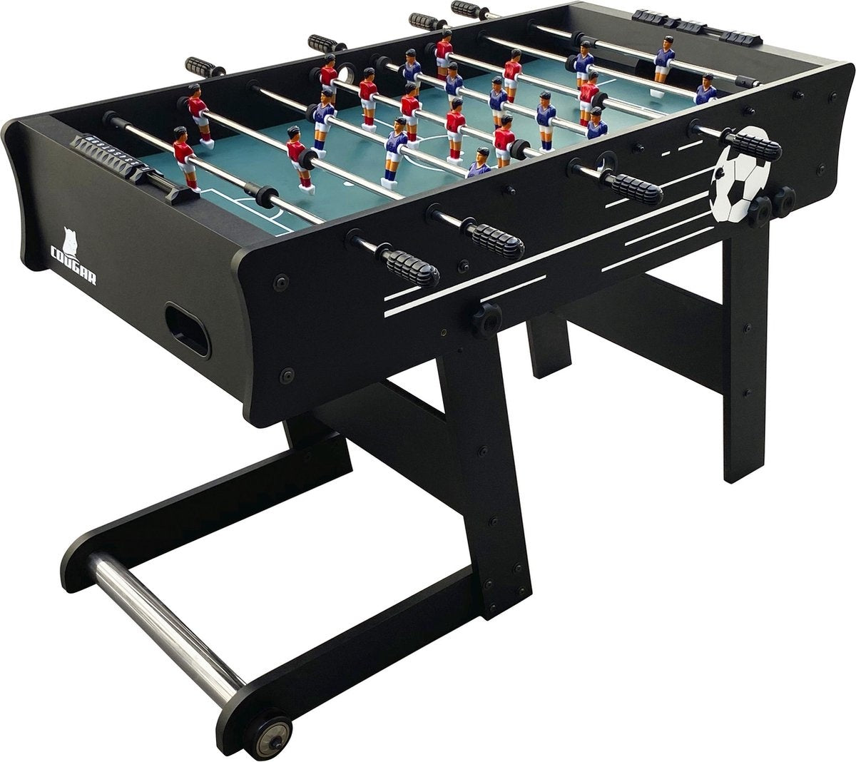 Cougar Scorpion Kick TS opklapbare Voetbaltafel - Tafelvoetbal - Zwart