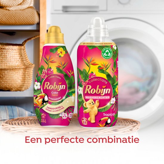 Robijn Klein & Krachtig Wasmiddel Color Tropical 19 Wasbeurten - 665 ml