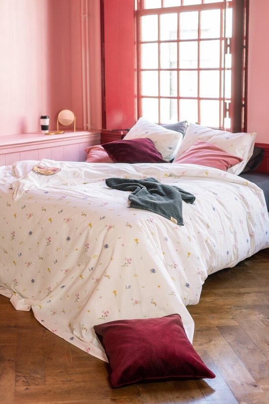 Dindi Home Dekbedovertrek Forever Spring - 200x220 - 100% katoen - Wit