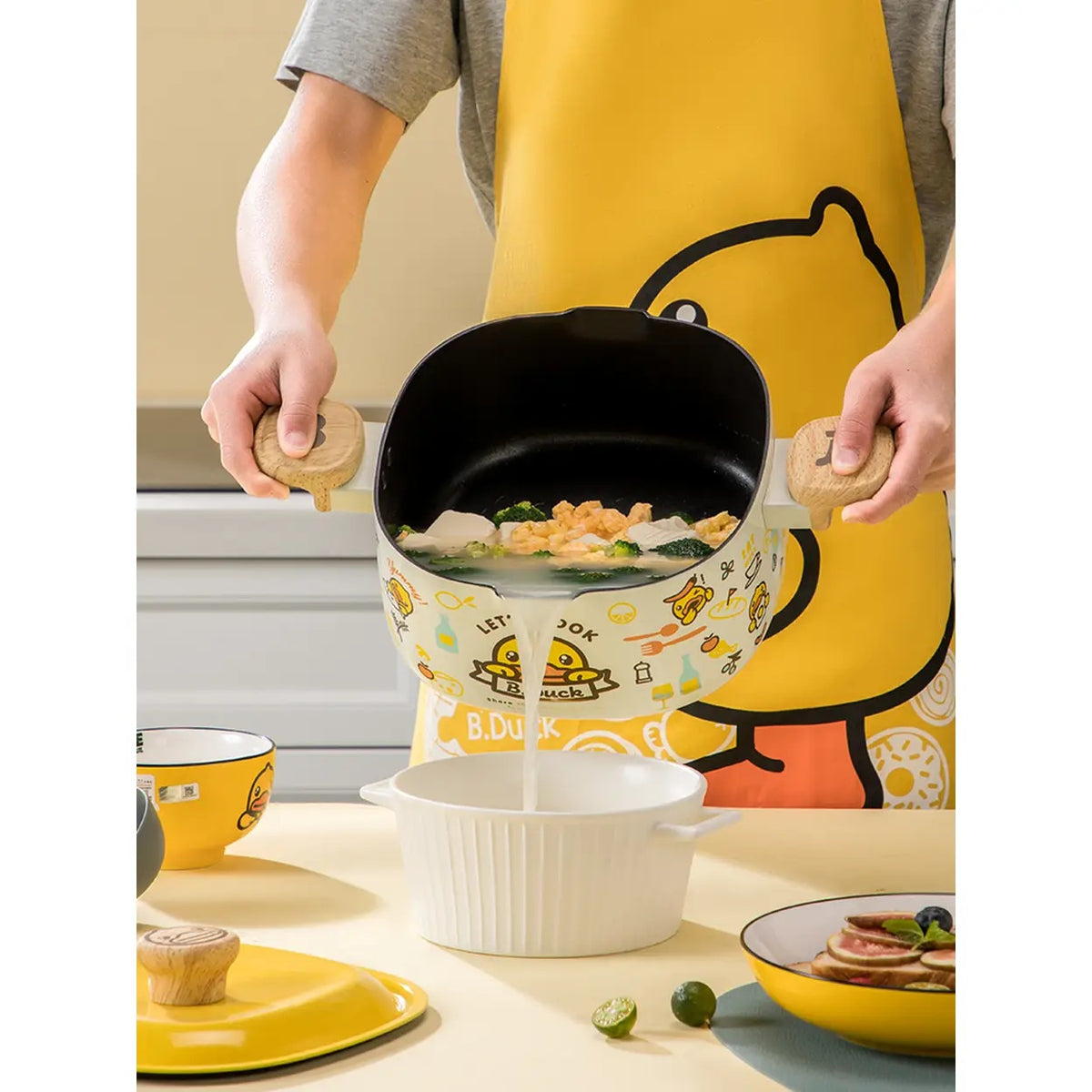 COOKER KING x B.DUCK Braadpan met Deksel - Antiaanbak - 22 cm