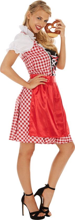 Dressforfun Dameskostuum Dirndl Oktoberfest Madl model 2 XL - verkleedkleding kostuum halloween verkleden feestkleding carnavalskleding carnaval feestkledij partykleding - 304613