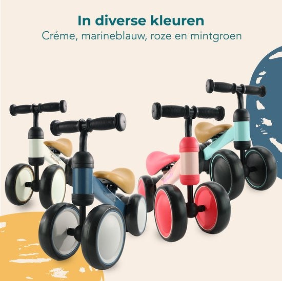 LifeGoods TurboToddler Loopfiets - Speelgoed Vanaf 1 jaar - Kinderstep - Marineblauw
