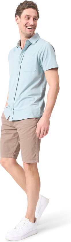 Mario Russo Korte Mouwen Overhemd Heren - Polo Shirt -  Arona - XXL