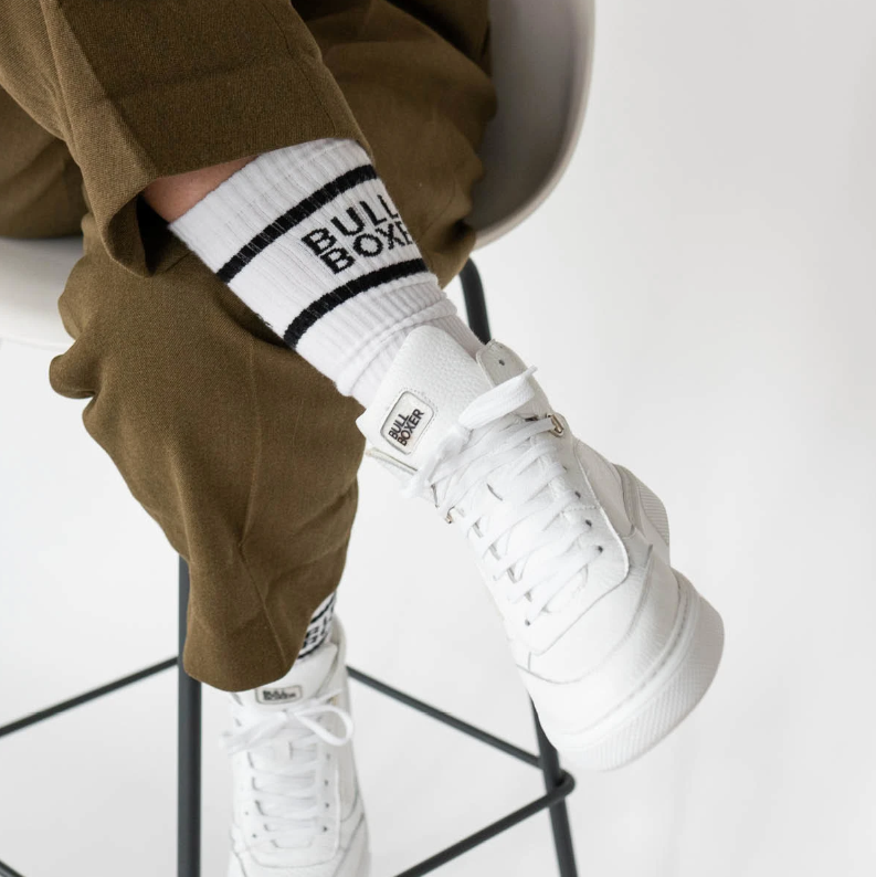 Bullboxer Heren Sokken Wit 2-pack | Maat 35-38 | 75% Katoen
