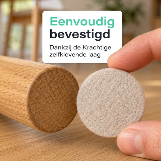 Viltjes Stoelpoten Zelfklevend - 133 stuks - Stoelpoot beschermers - Vilt - Vloer beschermer - Meubel Glijders - Stoel - Poten - Bescherming - Plak