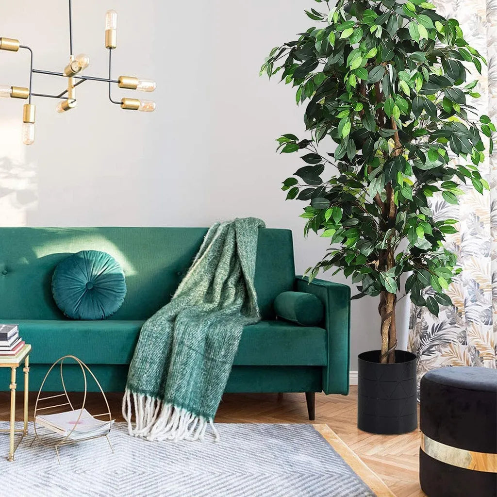 Coast 180 cm huisplant decoratie kunst planten decoratieve lans met 1008 bladeren en natuurlijke romp
