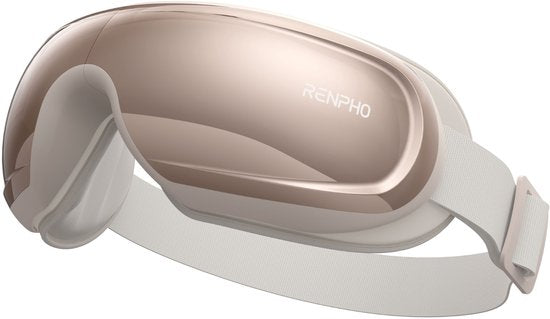RENPHO Eyeris 3 Oogmassager - Voor rondom ogen en slapen - Warmtefunctie en verkoelende optie - Met voice control en bluetooth - Verschillende intensiteiten - Rose goud